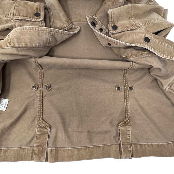 Y2K Eddie Bauer Tan Corduroy Barn Coat Chore Jacket Size XL Button Faded Retro - Picture 12 of 16
